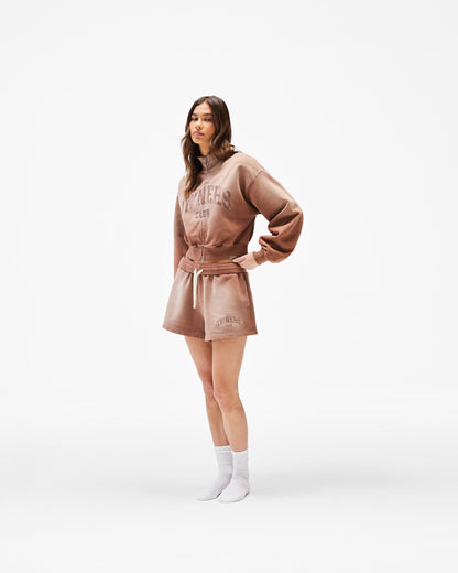 REPRESENT Represent Owners Club Zip Funnel Neck - Sienna