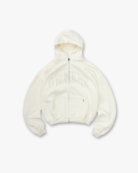 REPRESENT Represent Owners Club Zip Through Hoodie - Chalk
