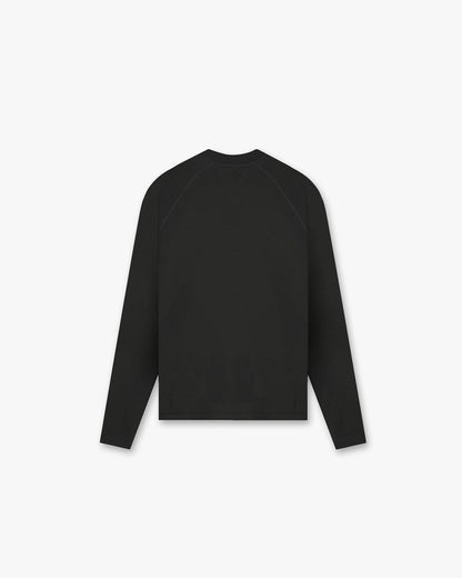 REPRESENT 247 Uprising Long Sleeve Seamless T-Shirt - Black