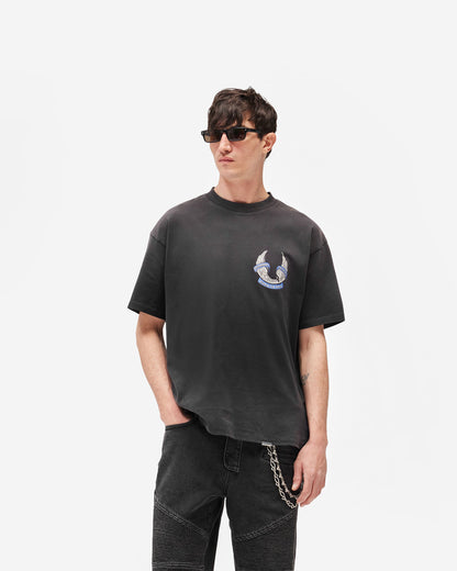 REPRESENT Represent X Belstaff Born To Bike T-Shirt - Aged Black