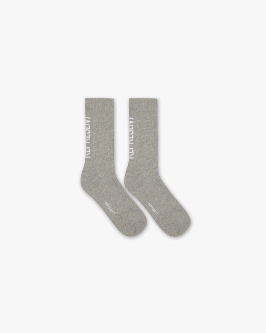 REPRESENT Represent Logo Socks - Ice Grey Marl