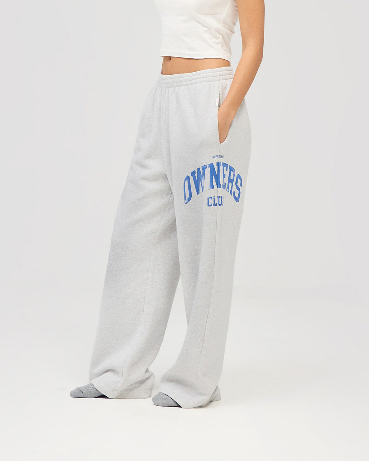 REPRESENT Represent Owners Club Sweatpant - Sprayed Ice Grey Marl