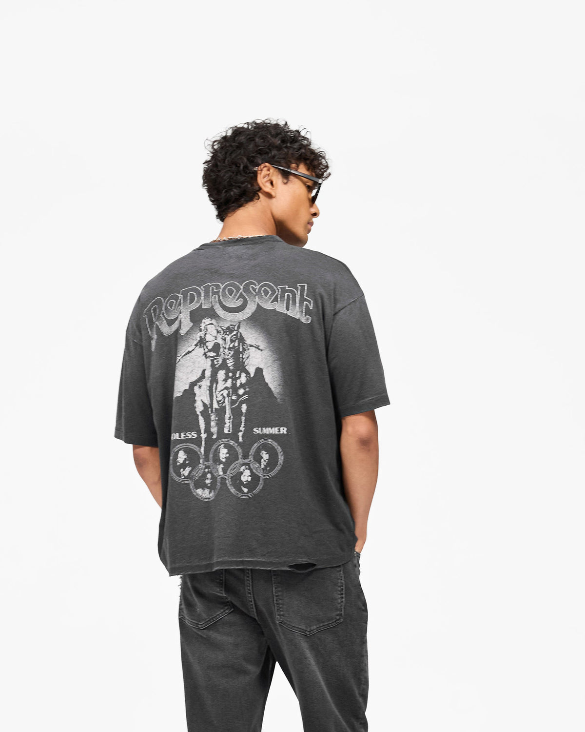 REPRESENT Represent x Beach Boys Endless Summer T-Shirt - Stained Black