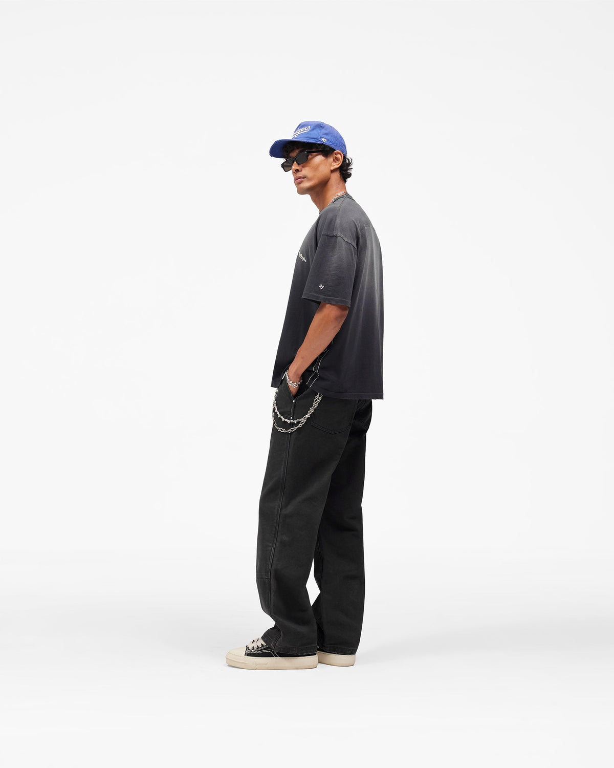 REPRESENT Los Angeles Dodgers x Represent T-Shirt - Stained Black