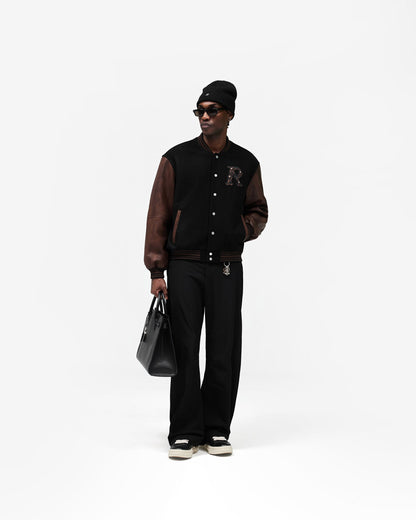 REPRESENT Varsity Bomber - Jet Black