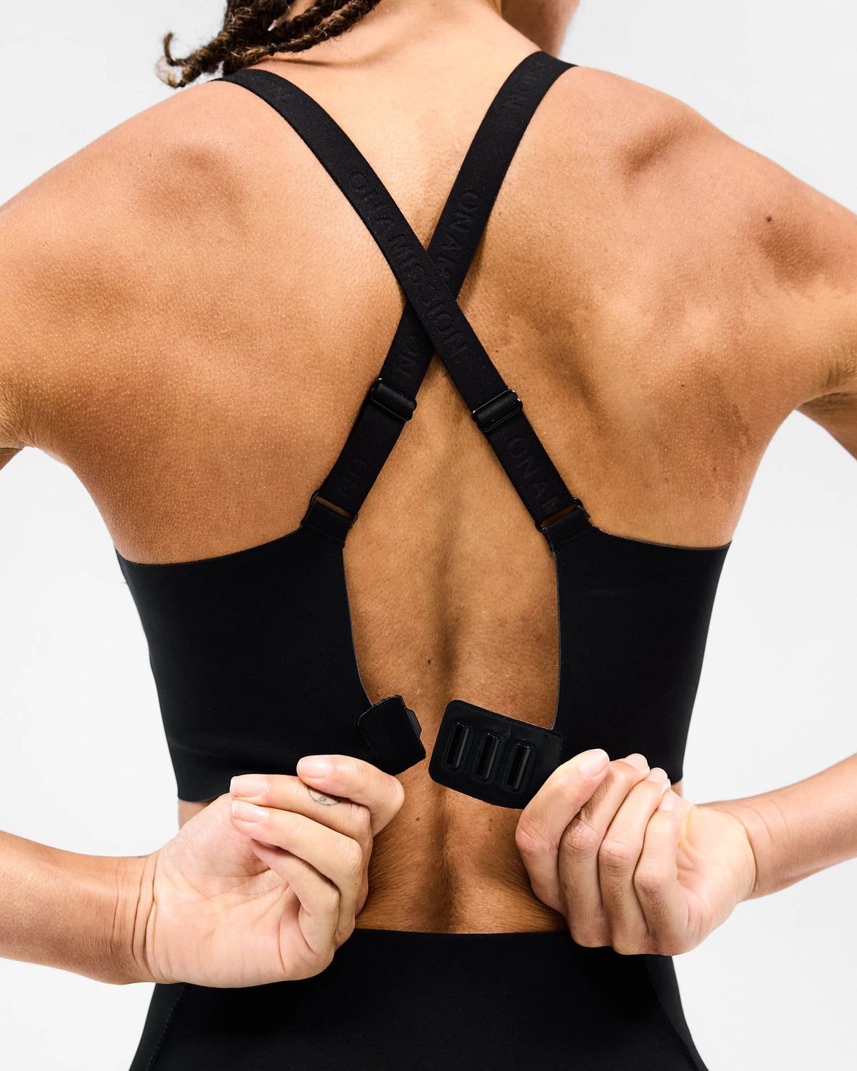REPRESENT 247 Mid Impact Sports Bra - Black