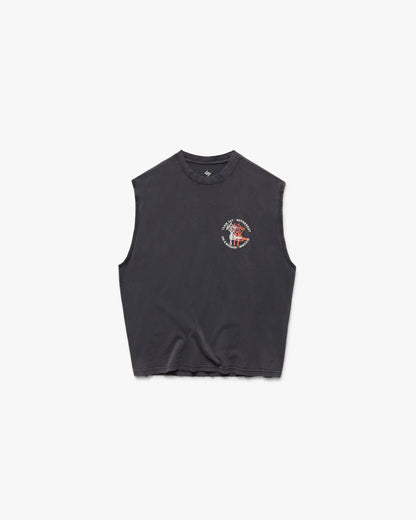 REPRESENT 247 Torch Boxy Tank - Washed Black