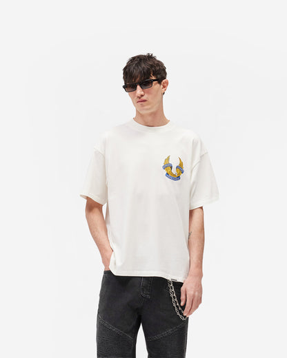 REPRESENT Represent X Belstaff Born To Bike T-Shirt - Flat White