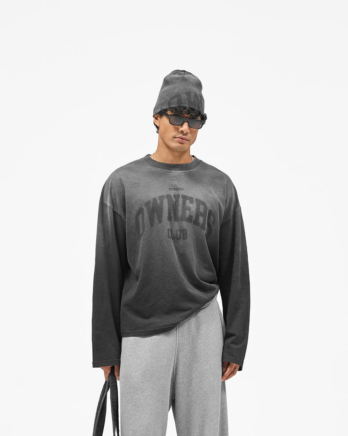 REPRESENT Represent Owners Club Long Sleeve T-Shirt - Weathered Black