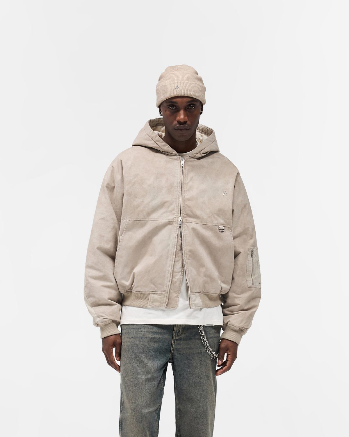 REPRESENT Hooded Bomber - Beige