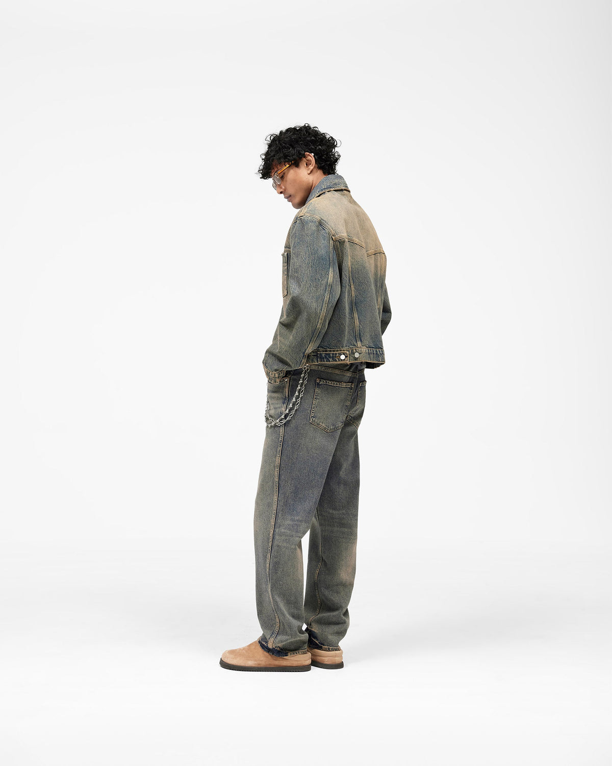 REPRESENT Denim Trucker - Blue Cream