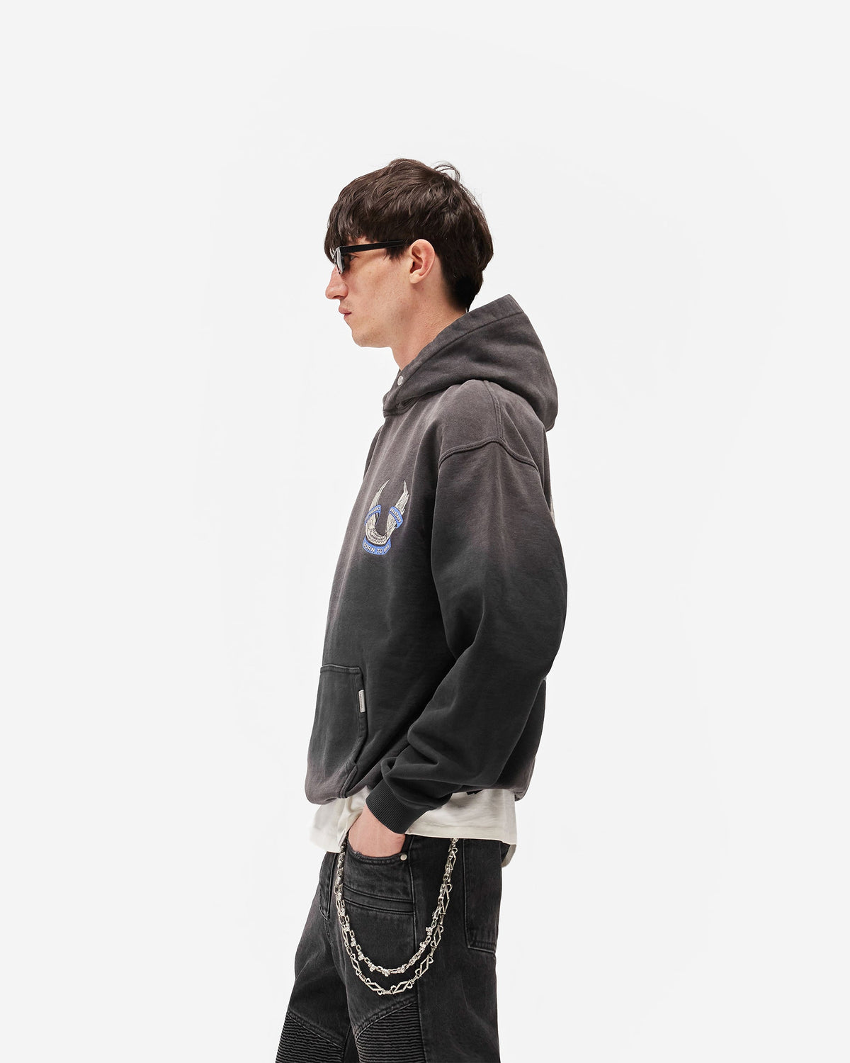 REPRESENT Represent X Belstaff Born To Bike Hoodie - Aged Black