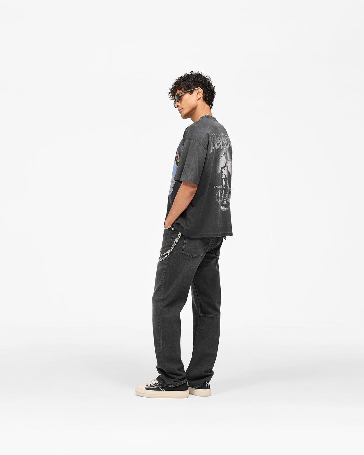 REPRESENT Represent x Beach Boys Endless Summer T-Shirt - Stained Black