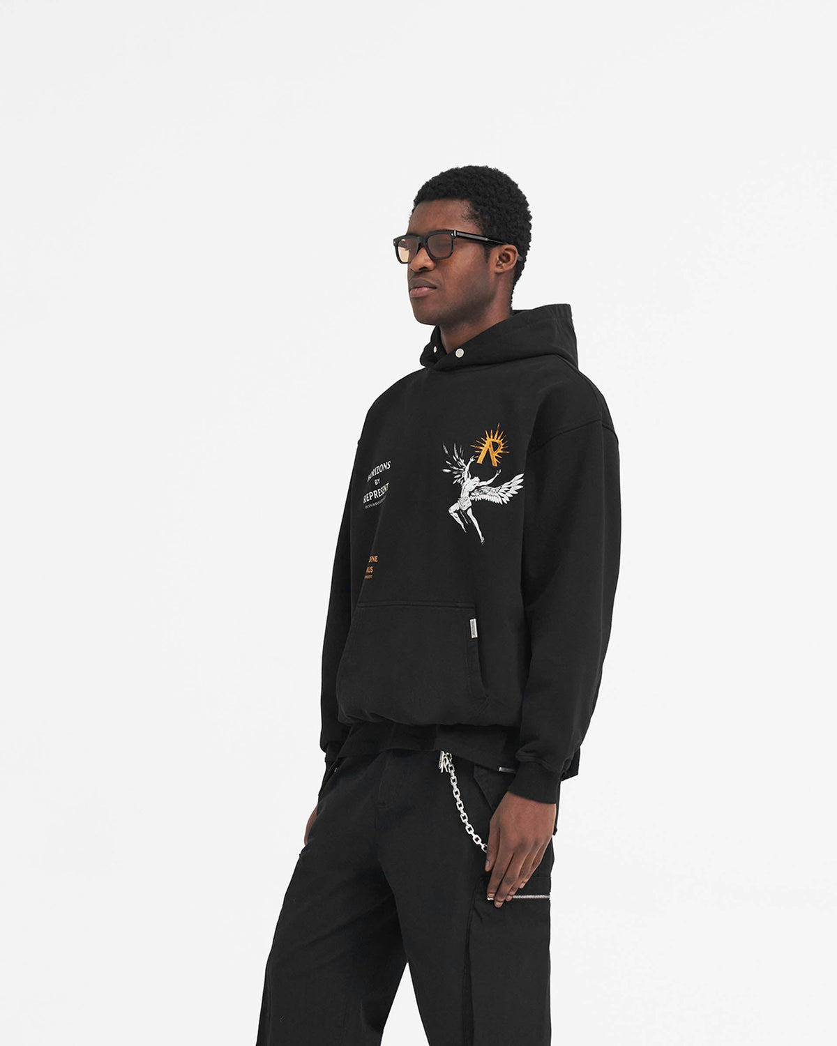 REPRESENT Icarus Hoodie - Jet Black