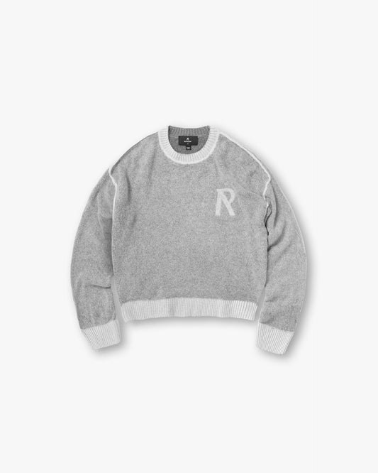 REPRESENT Laurel Knit Sweater - Sun Fade Grey