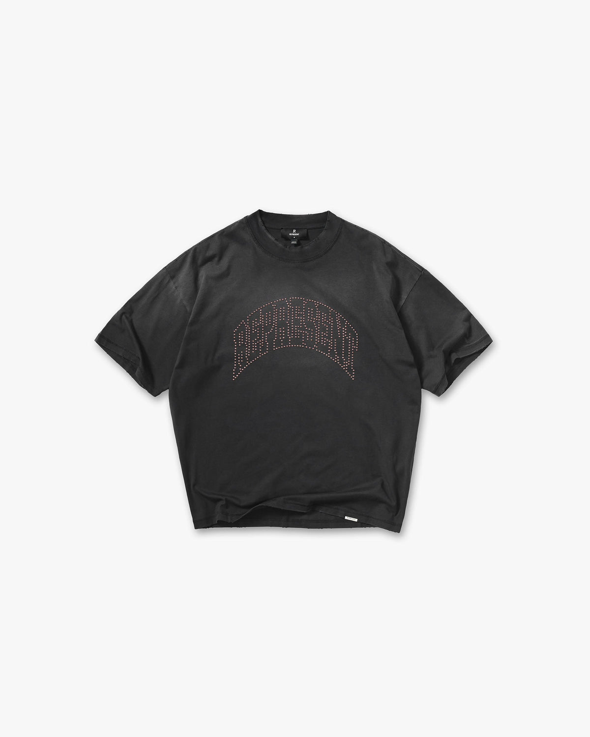 REPRESENT Embellished Represent T-Shirt - Stained Black