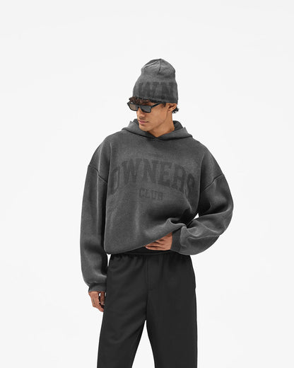 REPRESENT Represent Owners Club Knitted Hoodie - Weathered Black