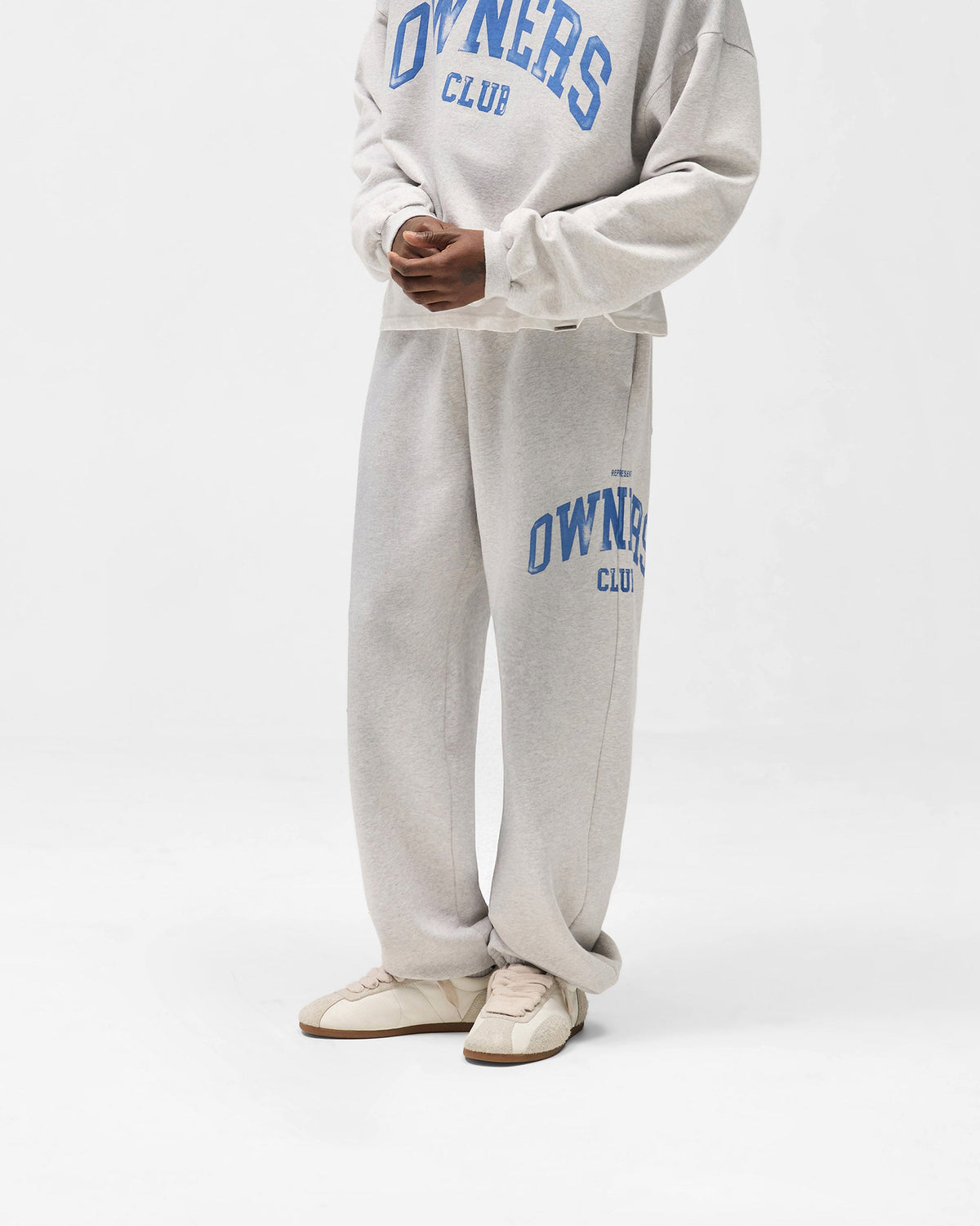 REPRESENT Represent Owners Club Sweatpant - Sprayed Ice Grey Marl