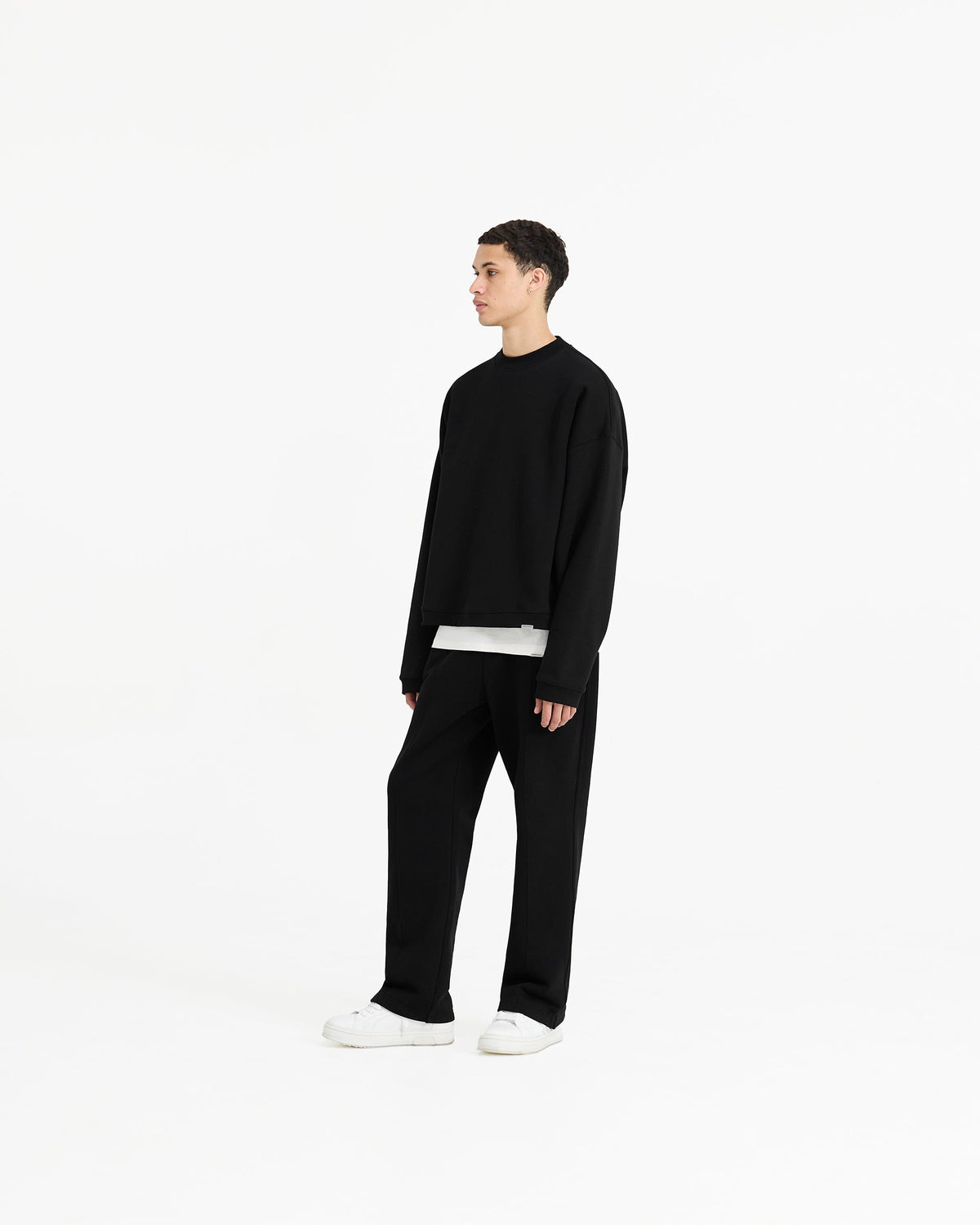 REPRESENT Initial Boxy Sweater - Jet Black