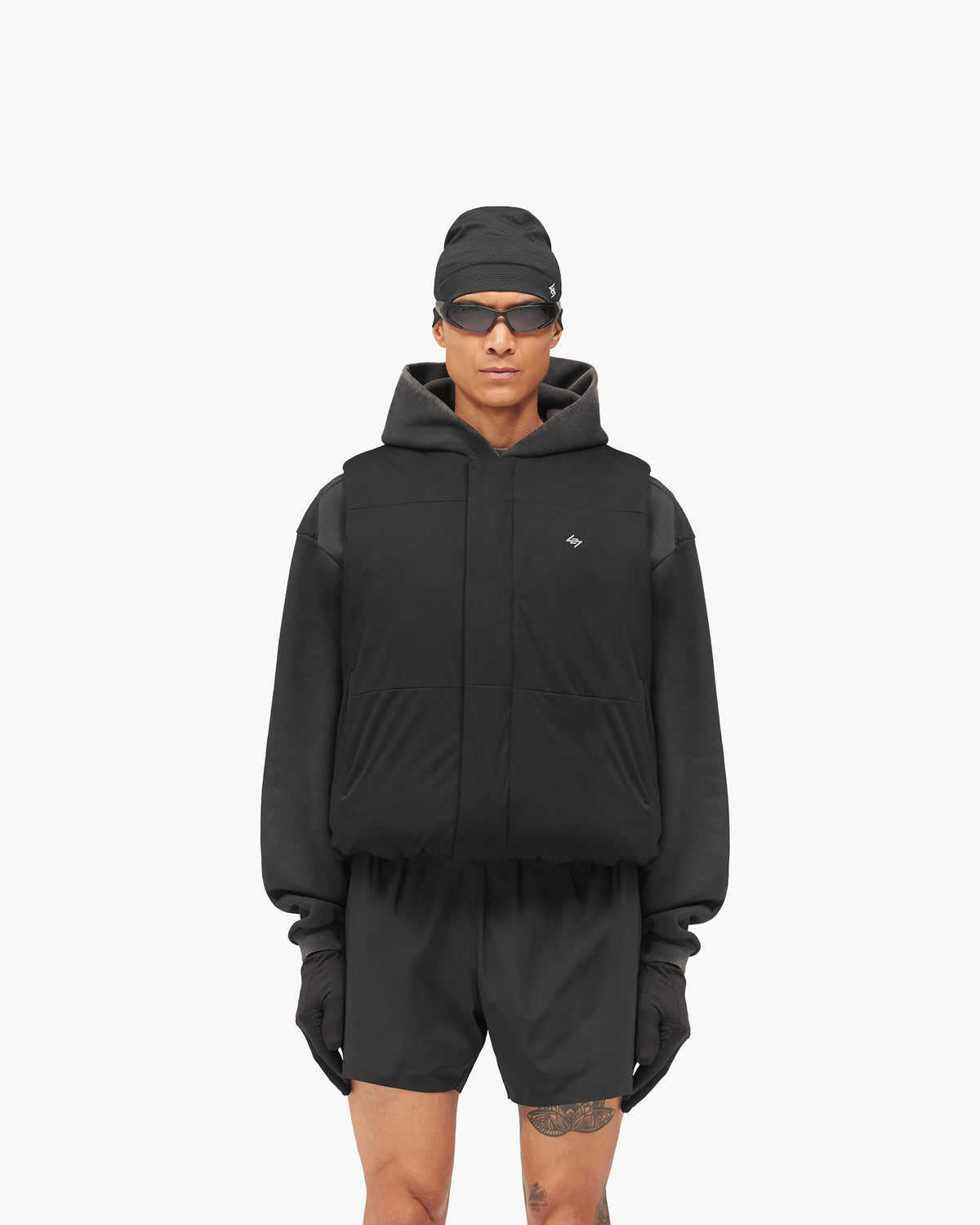 REPRESENT 247 Power Shield™  Padded Gilet - Jet Black