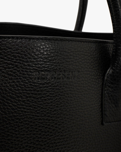 REPRESENT Leather Tote Bag - Textured Black