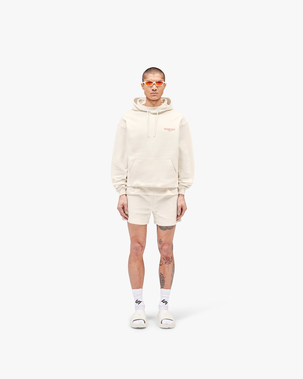 REPRESENT Team 247 Oversized Hoodie - Cream
