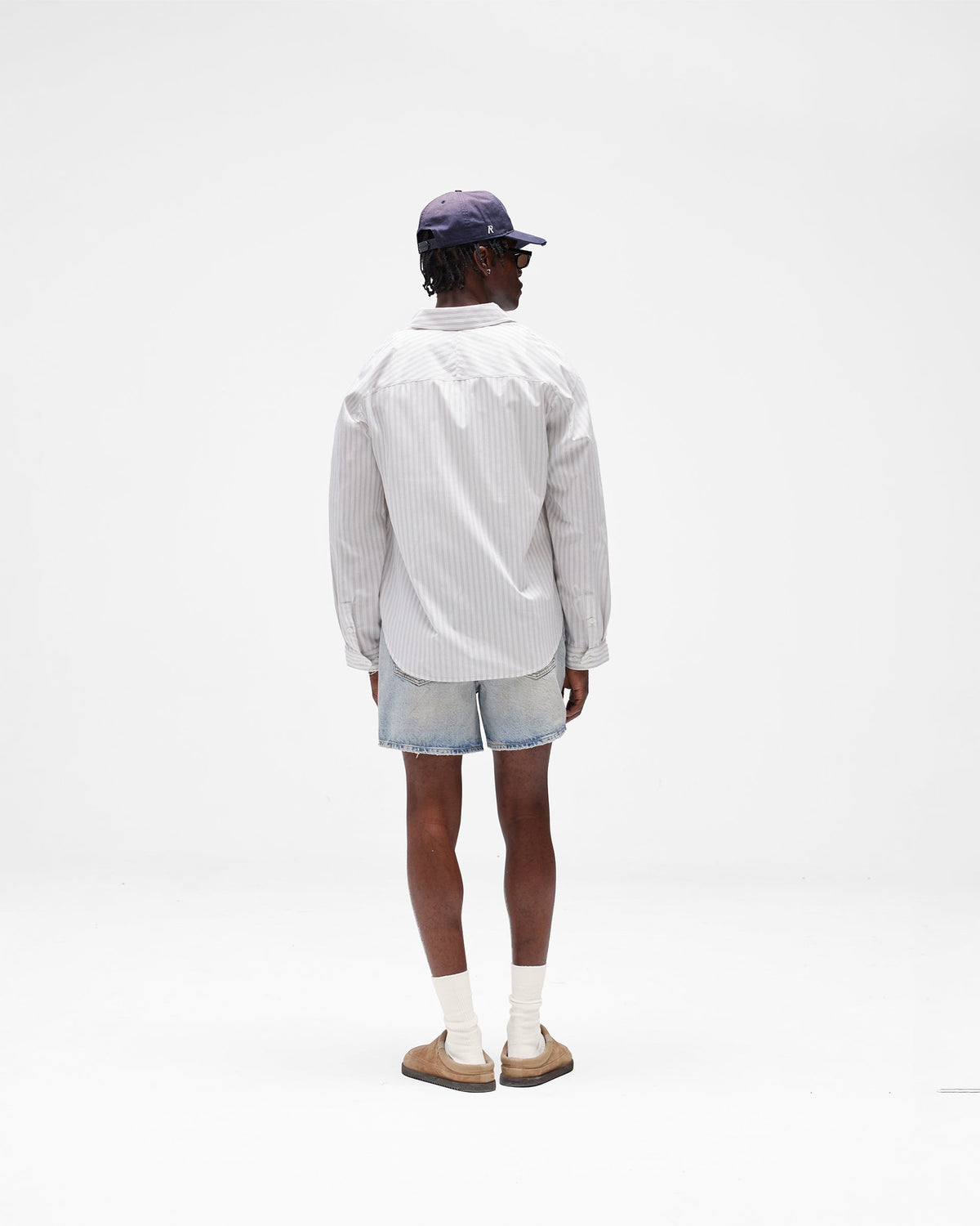 REPRESENT Pinstripe Shirt - Flat White