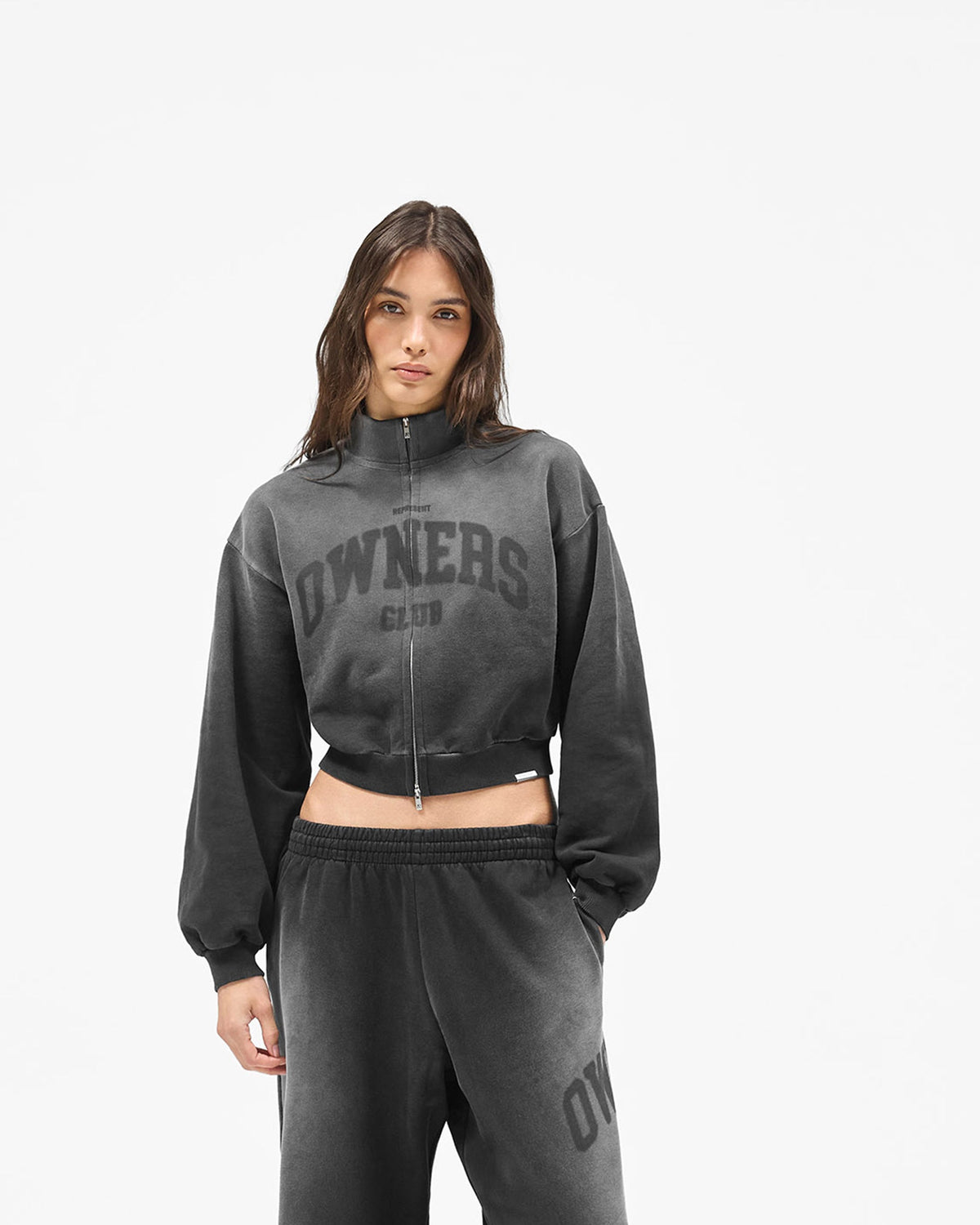 REPRESENT Represent Owners Club Jersey Track Jacket - Weathered Black