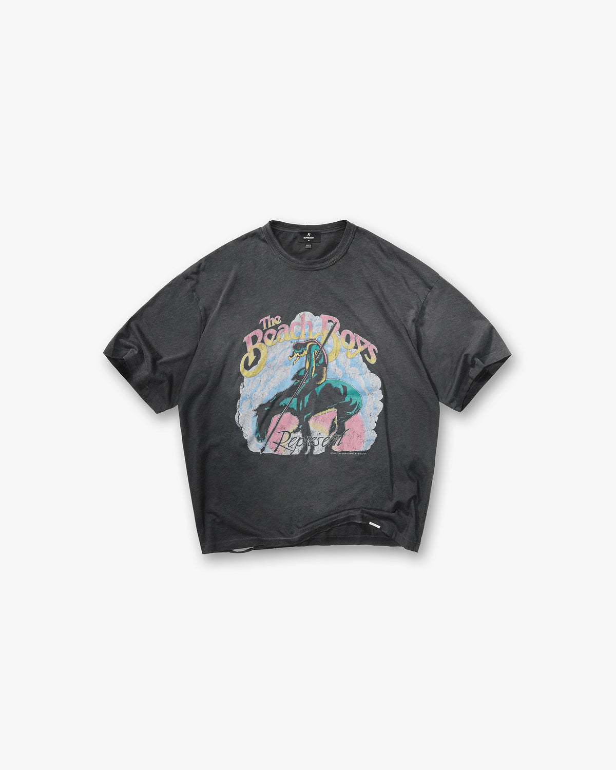 REPRESENT Represent x Beach Boys Endless Summer T-Shirt - Stained Black