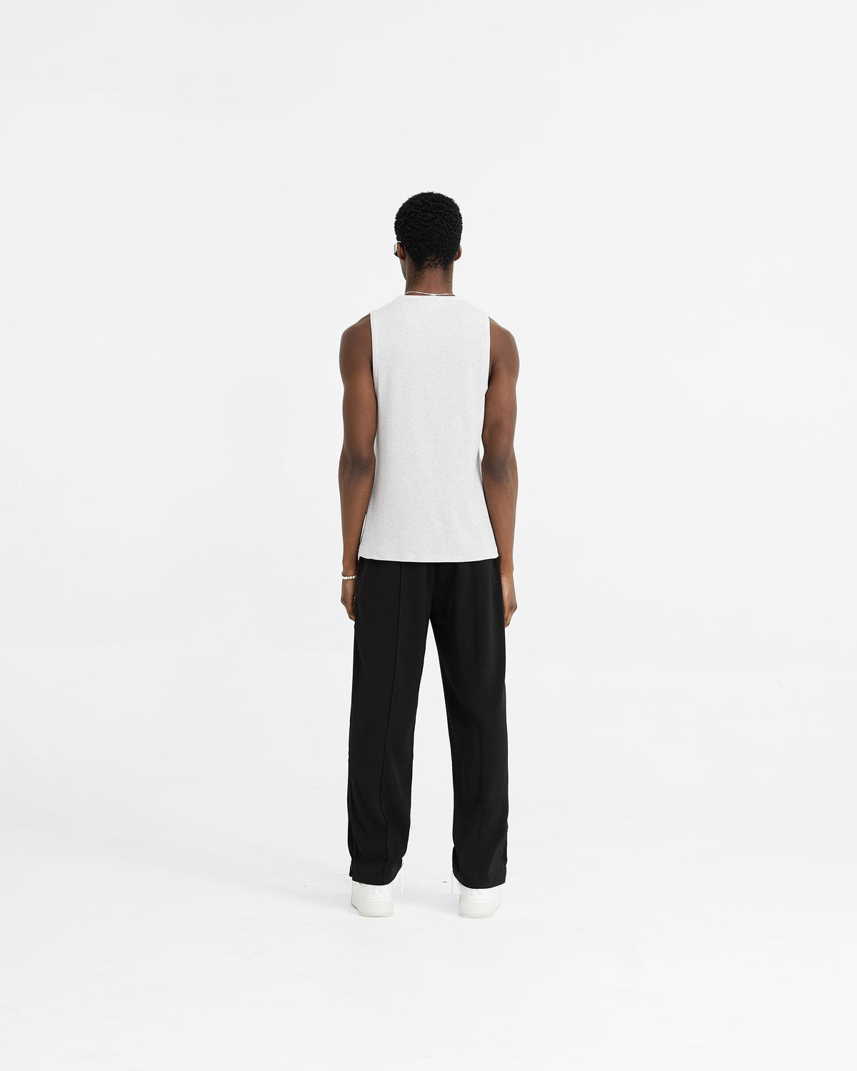 REPRESENT Initial Rib Vest - Ice Grey Marl