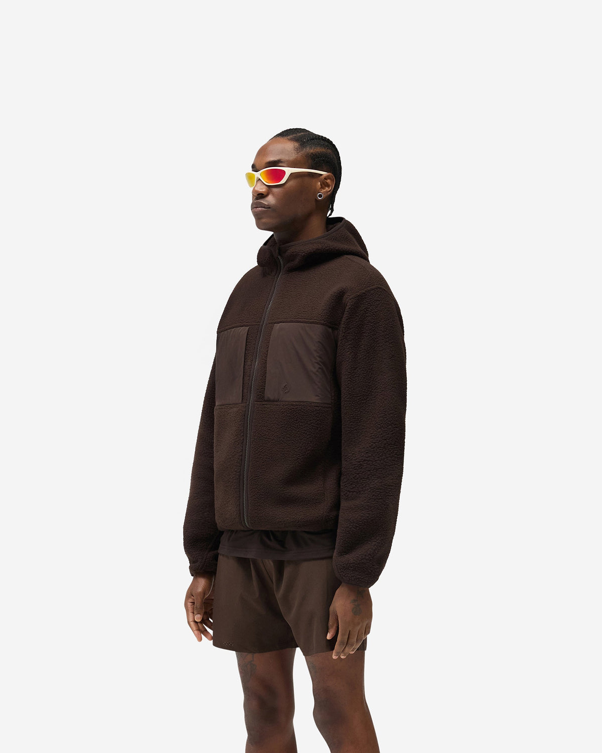 REPRESENT 247 Borg Fleece - Chocolate