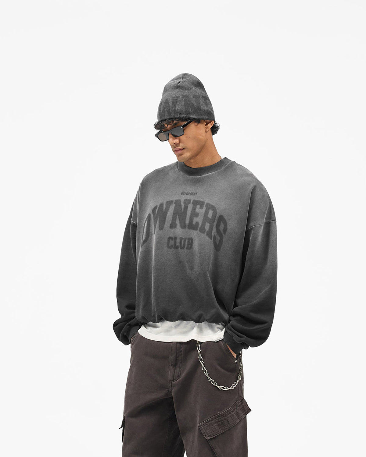REPRESENT Represent Owners Club Sweatshirt - Weathered Black