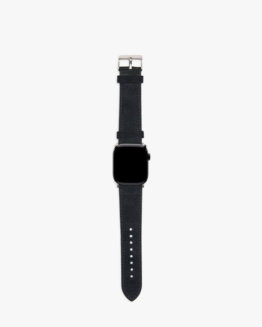 REPRESENT Suede Watch Strap - Jet Black