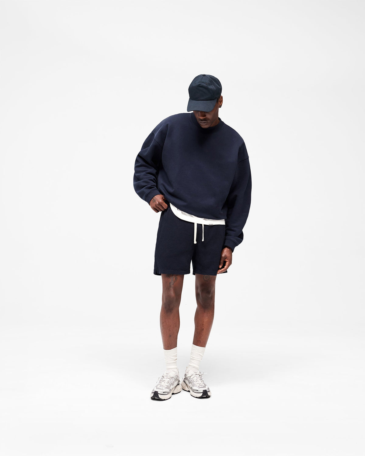 REPRESENT Initial Boxy Sweater - Midnight Navy